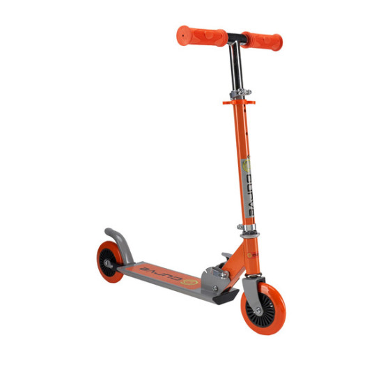 Curve Light Up Wheels Folding Scooter in Orangedpt MEGA-ACTSCOT-490CV-OR