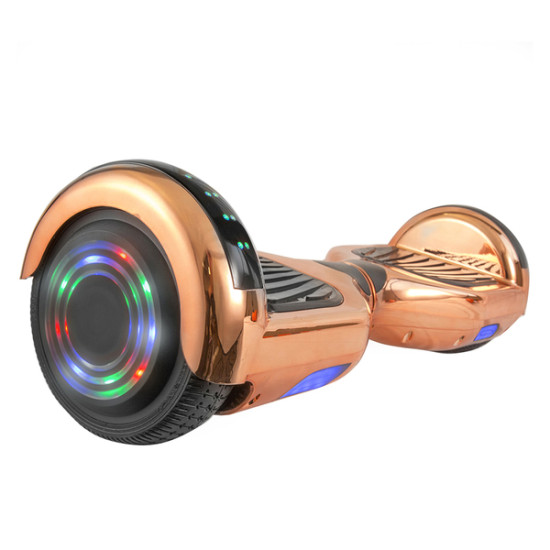 Hoverboard in Rose Gold Chrome with Bluetooth Speakersdpt MEGA-Z1-RSGLD-BT-2